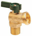 Top Brand 3/4" Brass Quarter Turn Boiler Drain Valve, Cup/MNPT x MGHT - 6PEA2