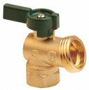 Top Brand 3/4" Brass Quarter Turn Boiler Drain Valve, FNPT x MGHT - 6PEA3