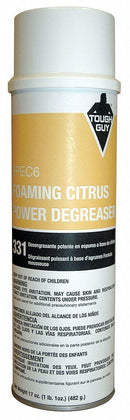 Tough Guy Degreaser, 20 oz Cleaner Container Size, Aerosol Can Cleaner Container Type, Citrus Fragrance - 6PEC6