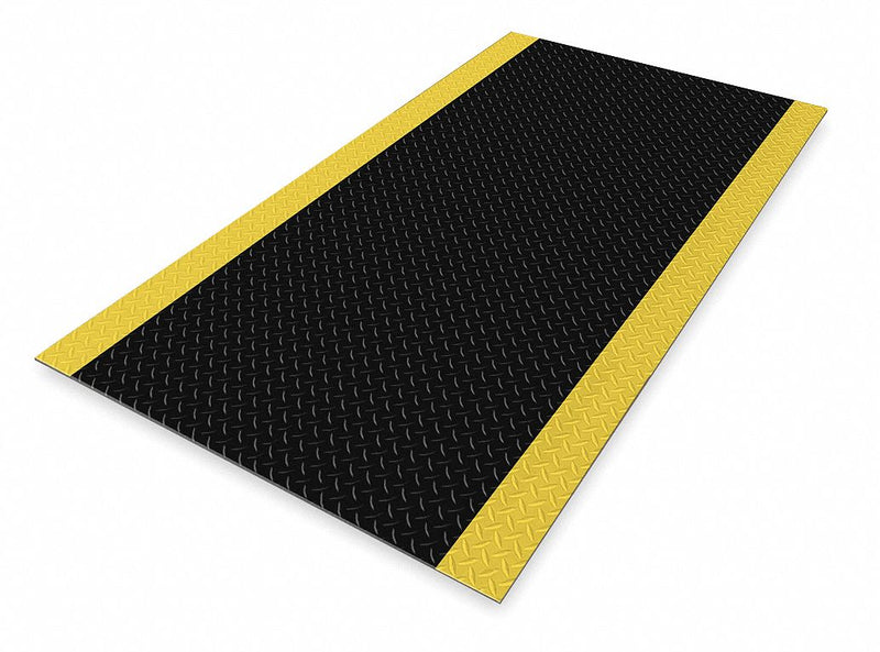 Notrax Switchboard Mat, Diamond Plate Surface Pattern, 5 ft L, 3 ft W, 1/4 in Thick - 831S0035BY