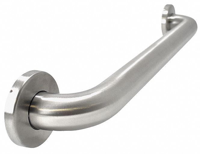 WingIts Length 18 in, Smooth, Stainless Steel, Grab Bar, Silver - WGB6SS18