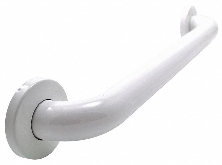 WingIts Length 24 in, Polyester Painted, Stainless Steel, Grab Bar, White - WGB6YS24WH