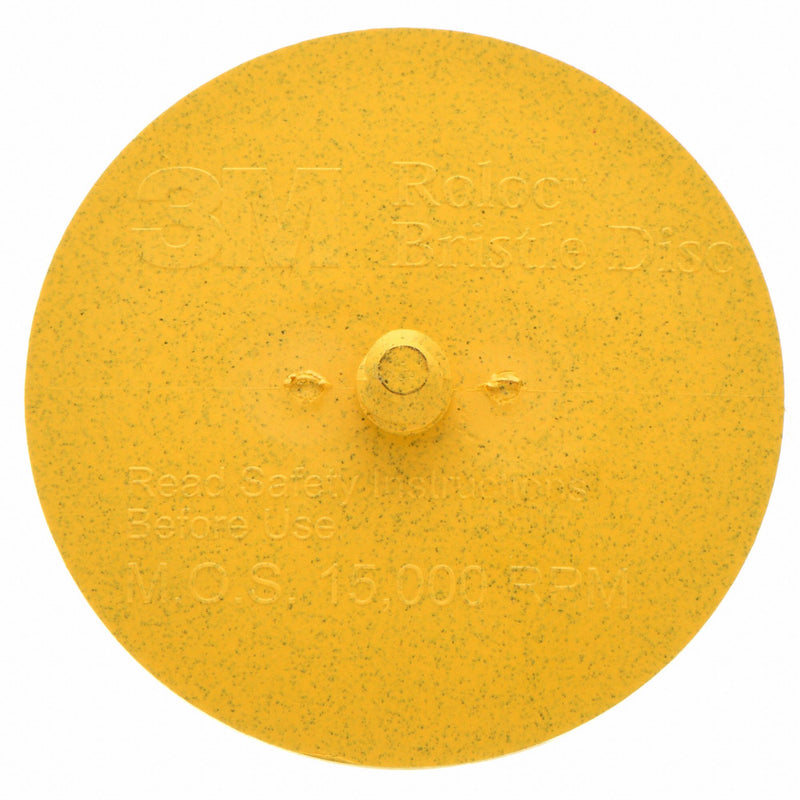 Scotch-Brite 3" Tapered Bristle Disc, Quick Change Mount, 5/8" Trim Length, 80 Grit, Roll-On/Off (TR), 1 EA - 61500132214