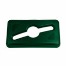 Rubbermaid Slim Jim Series All-Purpose Recycling Top, Rectangular, Dome, 23 gal, Green - 1788373