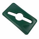 Rubbermaid Slim Jim Series All-Purpose Recycling Top, Rectangular, Dome, 23 gal, Green - 1788373