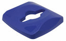 Rubbermaid Untouchable(R) Series All-Purpose Recycling Top, Square, Dome, 23 gal, Blue - 1788374