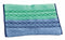 Rubbermaid Microfiber Quick Change 12" x 17-1/2" Wet Mop Head, Blue / Green - 1791679