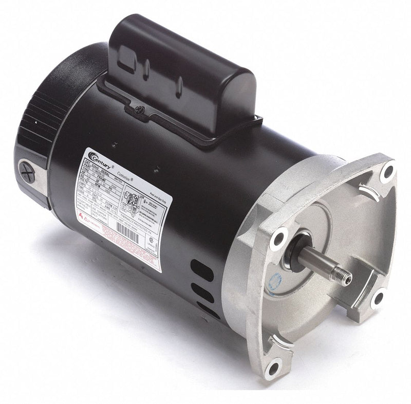 Century 1/2 HP Square Flange Pool Pump Motor, Permanent Split Capacitor, 3450 Nameplate RPM, 115/230 Voltage - B2846