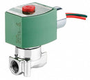 Redhat 24V DC Stainless Steel Solenoid Valve, Normally Closed, 1/4" Pipe Size - 8262H086