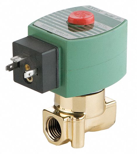 Redhat 120V AC Brass Solenoid Valve, Normally Closed, 1/4