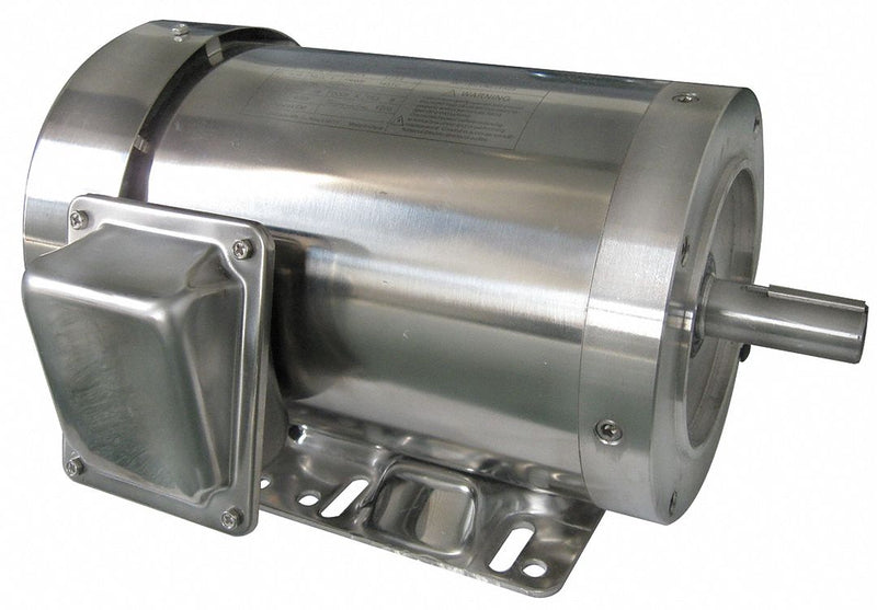 Dayton 1 1/2 HP Washdown Motor,3-Phase,3480 Nameplate RPM,230/460 Voltage,Frame 56HC - 6WY44