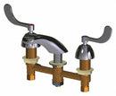 Chicago Faucets Chrome, Low Arc, Bathroom Sink Faucet, Manual Faucet Activation, 2.20 gpm - 404-317ABCP