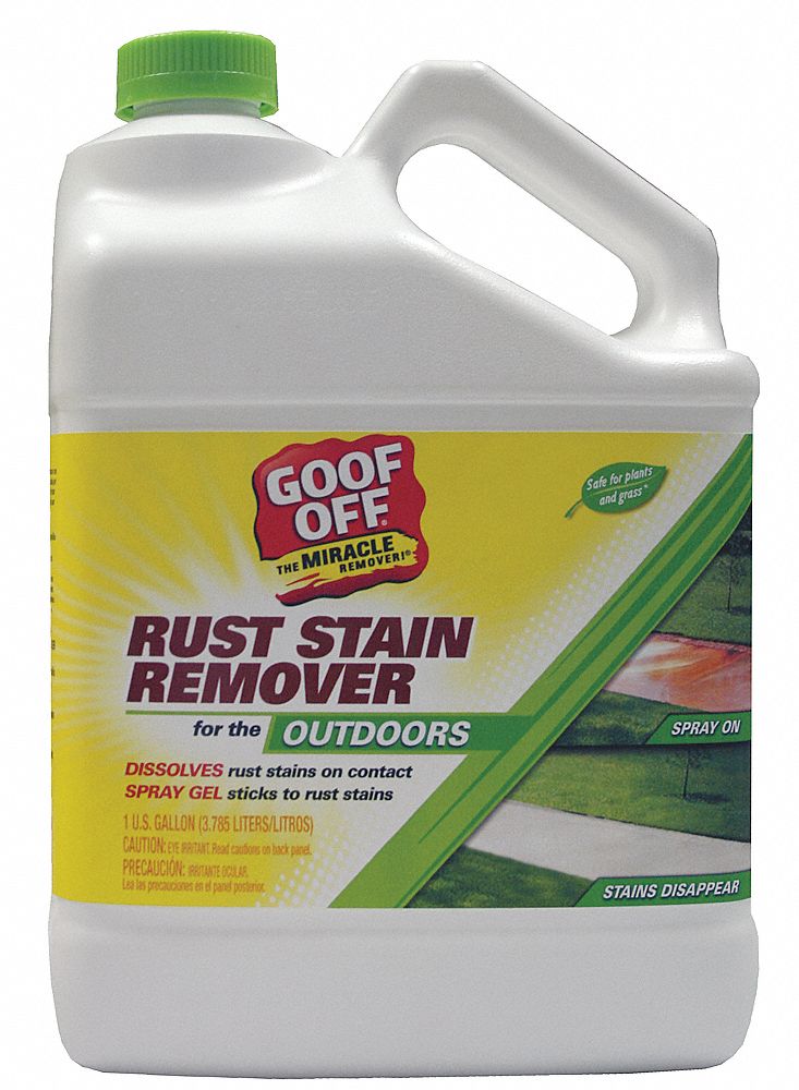 Goof Off Rust Remover, 1 gal. Cleaner Container Size, Jug Cleaner Container Type, Unscented Fragrance - GSX00101