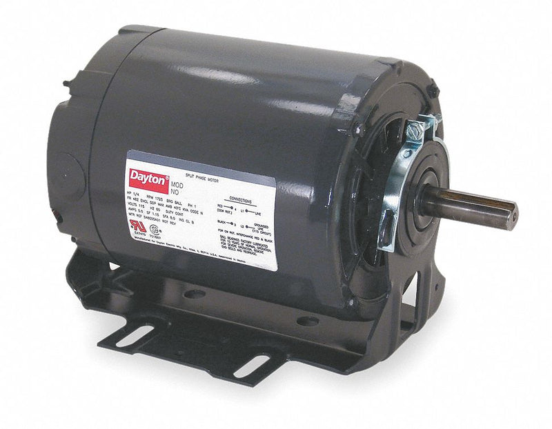 Dayton 1/3 HP 50 Hz Motor,Split-Phase,1425 Nameplate RPM,110/220 Voltage,Frame 56Z - 6XH81BA