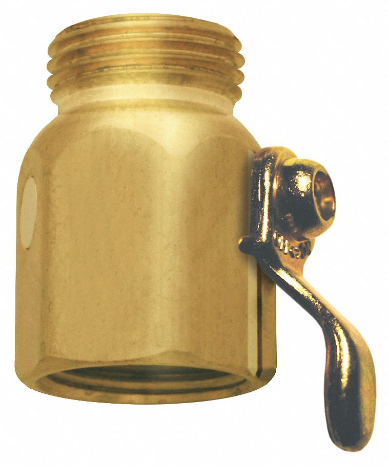 Sani-Lav Shut Off and Flow Control Valve, Fits Brand Sani-Lav, Brass, Brass Finish - N16