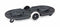 Rubbermaid Tandem Container Dolly, 400 lb Load Capacity, Round, 2 Max. No. of Containers - FG264600BLA