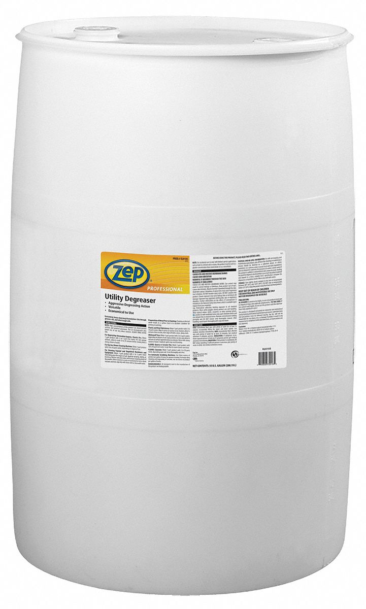 Zep Professional Degreaser, 55 gal Cleaner Container Size, Drum Cleaner Container Type, Unscented Fragrance - 1041640
