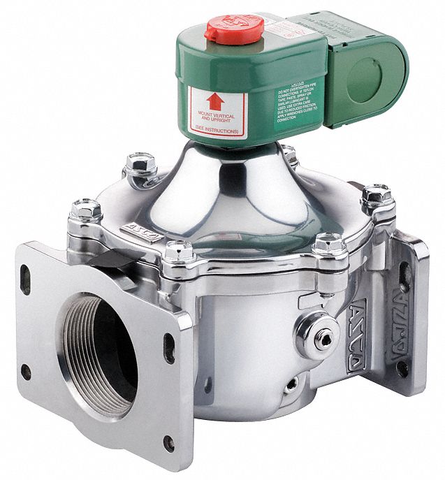 Redhat 1-1/2" Aluminum Fuel Gas Solenoid Valve with Test Port, Normally Closed - JB8214270CSA