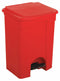Tough Guy 18 gal Rectangular Step Can, Plastic, Red - 6YLP4