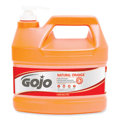 NATURAL ORANGE PUMICE HAND CLEANER, CITRUS, 1 GAL PUMP BOTTLE, 2/CARTON-GOJ095502CT