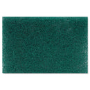 Boardwalk Heavy-Duty Scour Pad, Green, 6 X 9, 15/Carton - BWK186