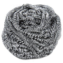 Boardwalk Stainless Steel Scrubber, 2 1/2 X 2 3/4, Steel Gray, 12/Carton - BWK50