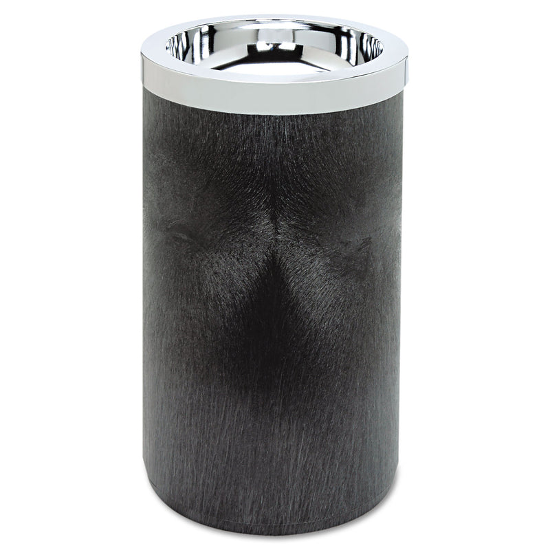 Rubbermaid Smoking Urn With Metal Ashtray Top, 19.5H X 11.5 Dia, Black - RCP258500BLA