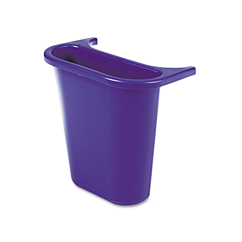Rubbermaid Wastebasket Recycling Side Bin, Attaches Inside Or Outside, 4.75 Qt, Blue - RCP295073BE