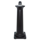 Rubbermaid Groundskeeper Tuscan Receptacle, 13 X 13 X 38.38, Black - RCP9W300BLA
