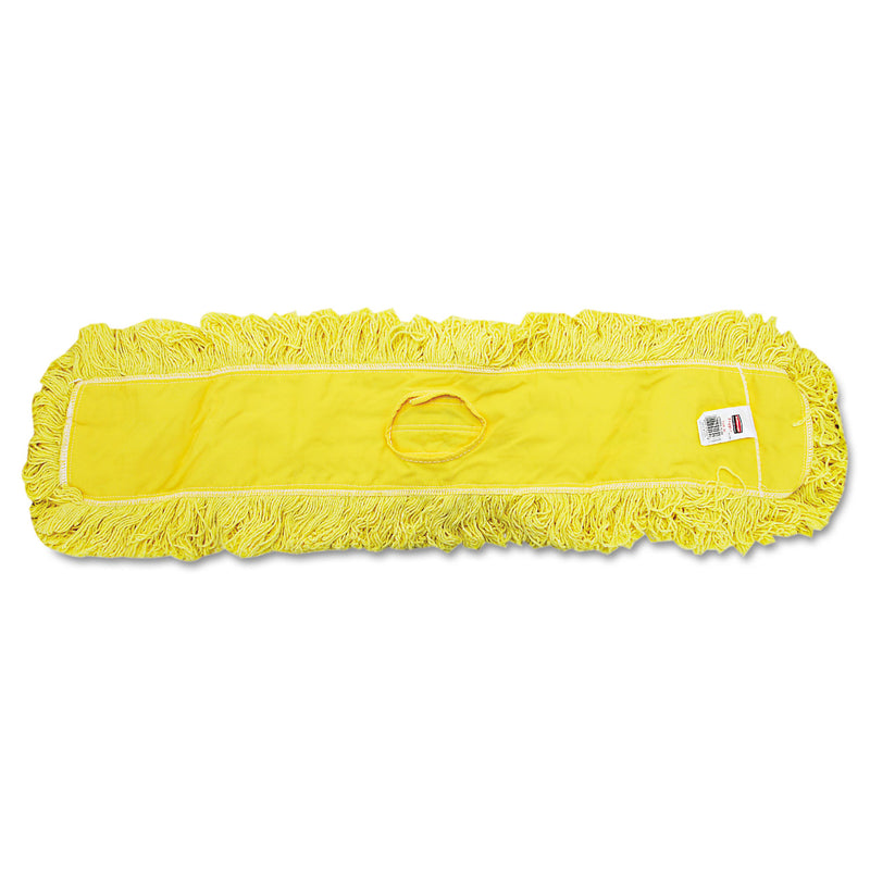 Rubbermaid Trapper Commercial Dust Mop, Looped-End Launderable, 5" X 36", Yellow - RCPJ15500YEL