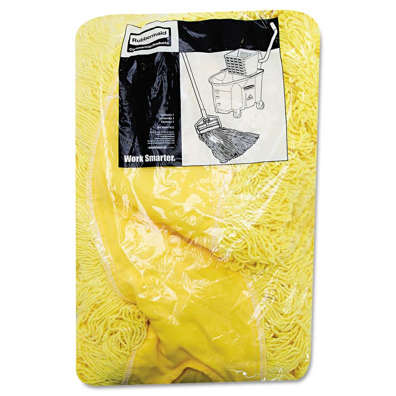 Rubbermaid Trapper Commercial Dust Mop, Looped-End Launderable, 5" X 36", Yellow - RCPJ15500YEL