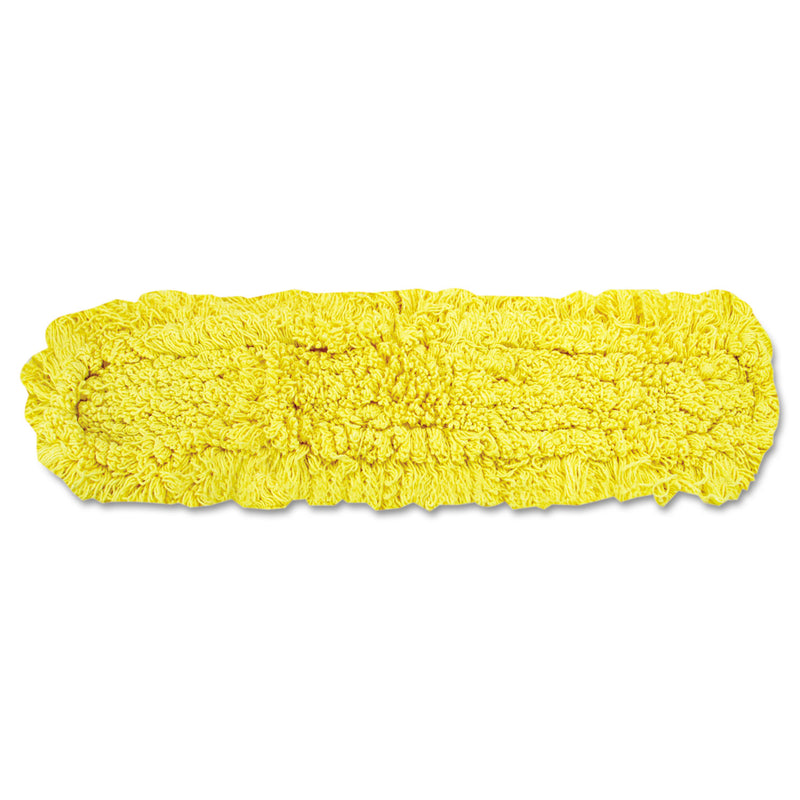 Rubbermaid Trapper Commercial Dust Mop, Looped-End Launderable, 5" X 48", Yellow - RCPJ15700YEL