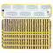 Rubbermaid Microfiber Scrubber Pad, Vertical Polyprolene Stripes, 18", Yellow, 6/Carton - RCPQ810YEL