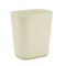 Rubbermaid Fire-Resistant Wastebasket, Rectangular, Fiberglass, 3.5 Gal, Beige - RCP254100BG