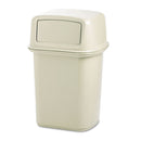 Rubbermaid Ranger Fire-Safe Container, Square, Structural Foam, 45 Gal, Beige - RCP917188BG