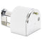 San Jamar Covered Reserve Roll Toilet Dispenser, 10 X 6 1/4 X 6, Chrome - SJMR1500XC