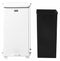 Rubbermaid 40 gal Square Step Can, Metal, White - FGST40EPLWH
