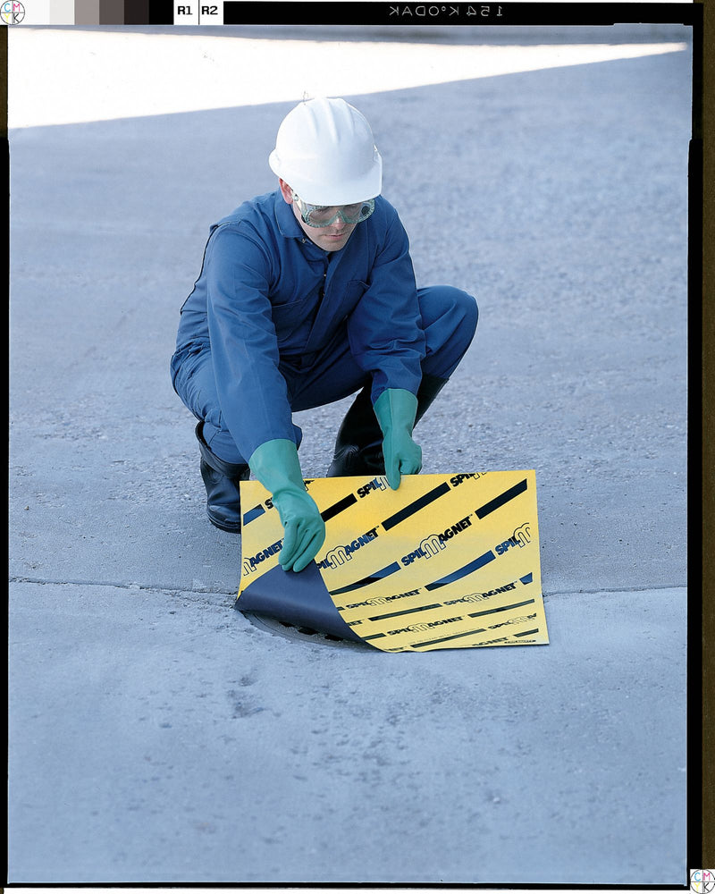 Brady Magnetic Drain Cover, 24 in Length, 24 in Width, .024 in .025 in Thickness - 31111LS
