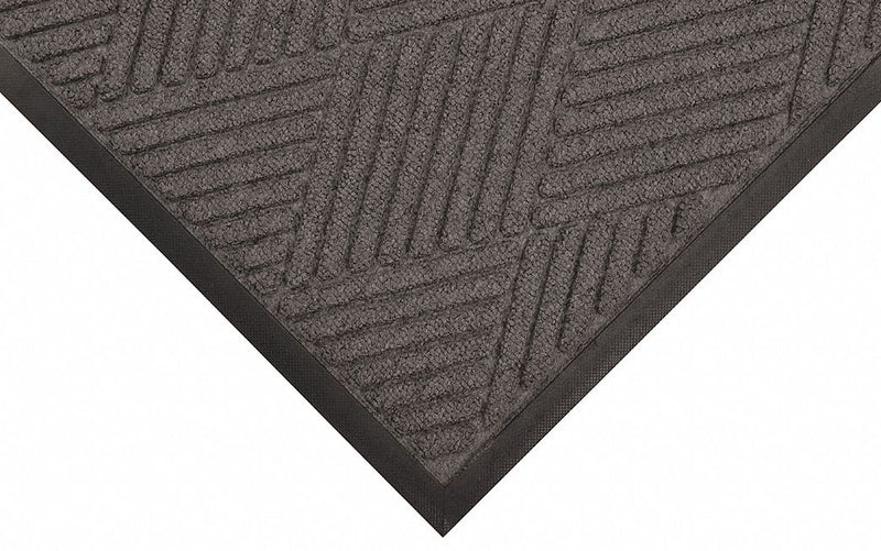 Condor Indoor Entrance Mat, 4 ft L, 3 ft W, 3/8 in Thick, Rectangle, Charcoal - 8LP30