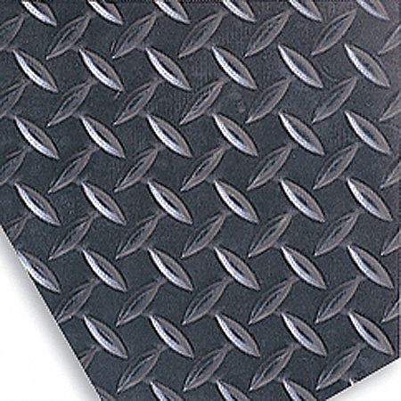 Notrax Floor Runner, 75 ft L, 24 in W, 5/32 in Thick, Black - 737C0048BL