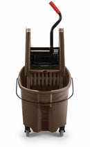 Rubbermaid Brown Polypropylene Mop Bucket and Wringer, 8-3/4 gal. - FG757788BRN