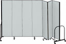 Screenflex Portable Room Divider, Number of Panels 7, 6 ft. Overall Height, 13 ft. 1" Overall Width - CFSL607 GREY