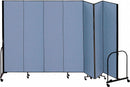 Screenflex Portable Room Divider, Number of Panels 7, 6 ft. Overall Height, 13 ft. 1" Overall Width - CFSL607 BLUE