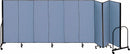 Screenflex Portable Room Divider, Number of Panels 9, 6 ft. Overall Height, 16 ft. 9" Overall Width - CFSL609 BLUE