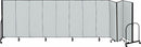 Screenflex Portable Room Divider, Number of Panels 11, 6 ft. Overall Height, 20 ft. 5" Overall Width - CFSL6011 GREY