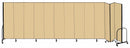 Screenflex Portable Room Divider, Number of Panels 13, 7 ft. 4" Overall Height, 24 ft. 1" Overall Width - CFSL7413 BEIGE