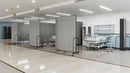 Screenflex Portable Room Divider, Number of Panels 3, 4 ft. Overall Height, 5 ft. 9" Overall Width - CFSL403 BEIGE