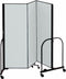 Screenflex Portable Room Divider, Number of Panels 3, 6 ft. 8" Overall Height, 5 ft. 9" Overall Width - CFSL683 GREY