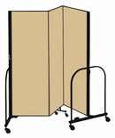 Screenflex Portable Room Divider, Number of Panels 3, 5 ft. Overall Height, 5 ft. 9" Overall Width - CFSL503 BEIGE