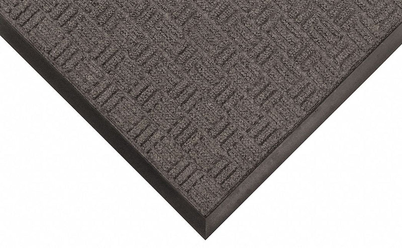Condor Indoor Entrance Mat, 3 ft L, 3 ft W, 3/16 in Thick, Rectangle, Charcoal - 8DYD4